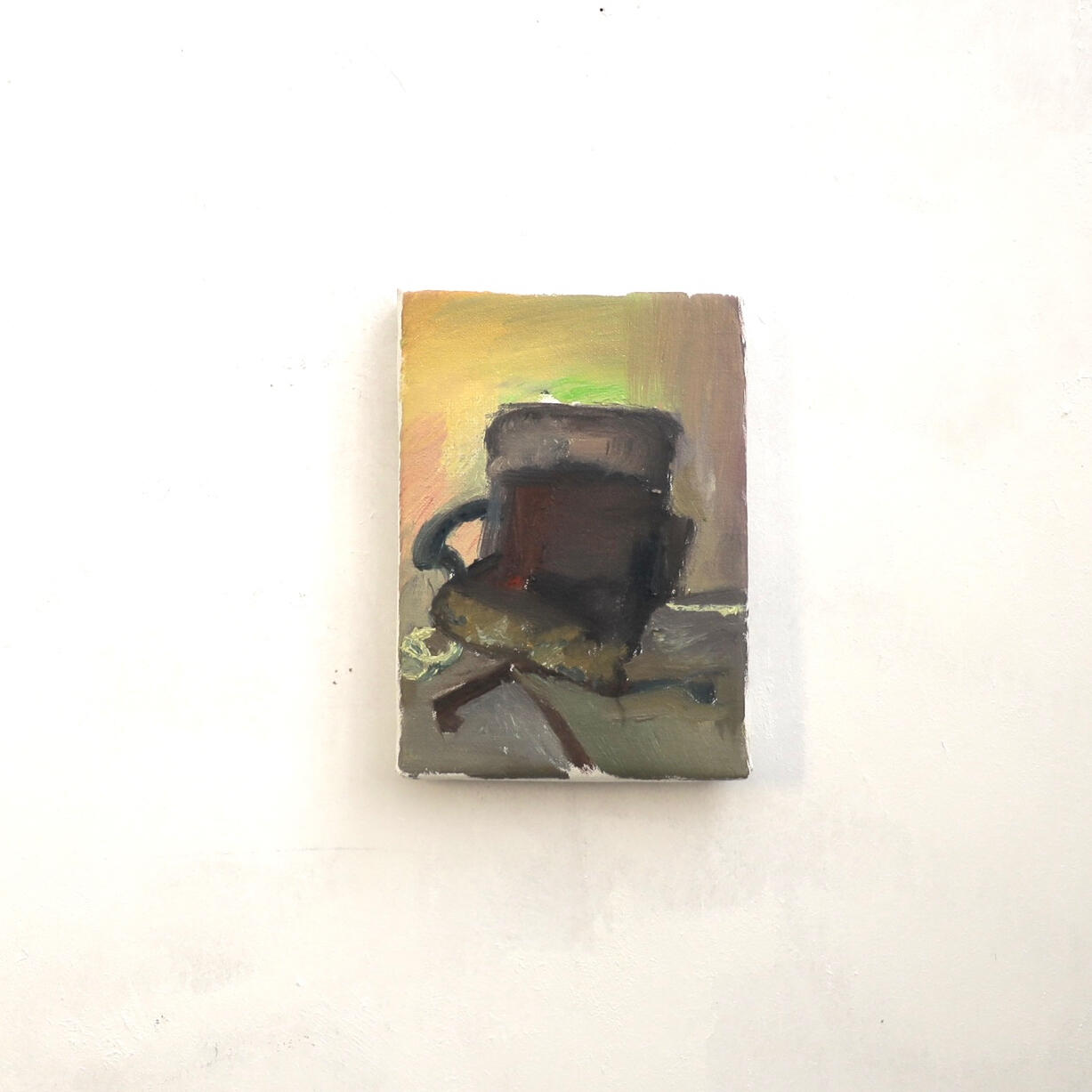 Office chair 2026 oil, canvas, 10,5 x 7,5 inch